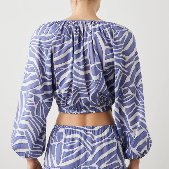 Rails Cotton Katia Crop Top Island Waves size Medium - Picture 11 of 11